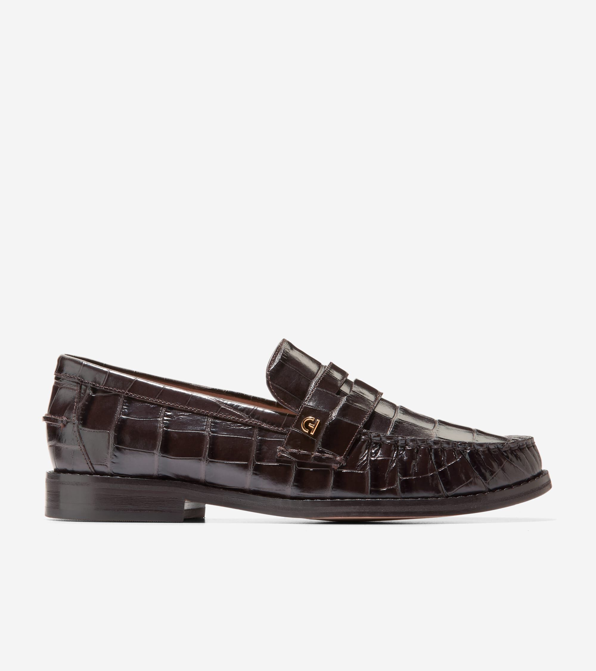 Women s Lux Pinch Penny Loafers in Dark Brown Cole Haan